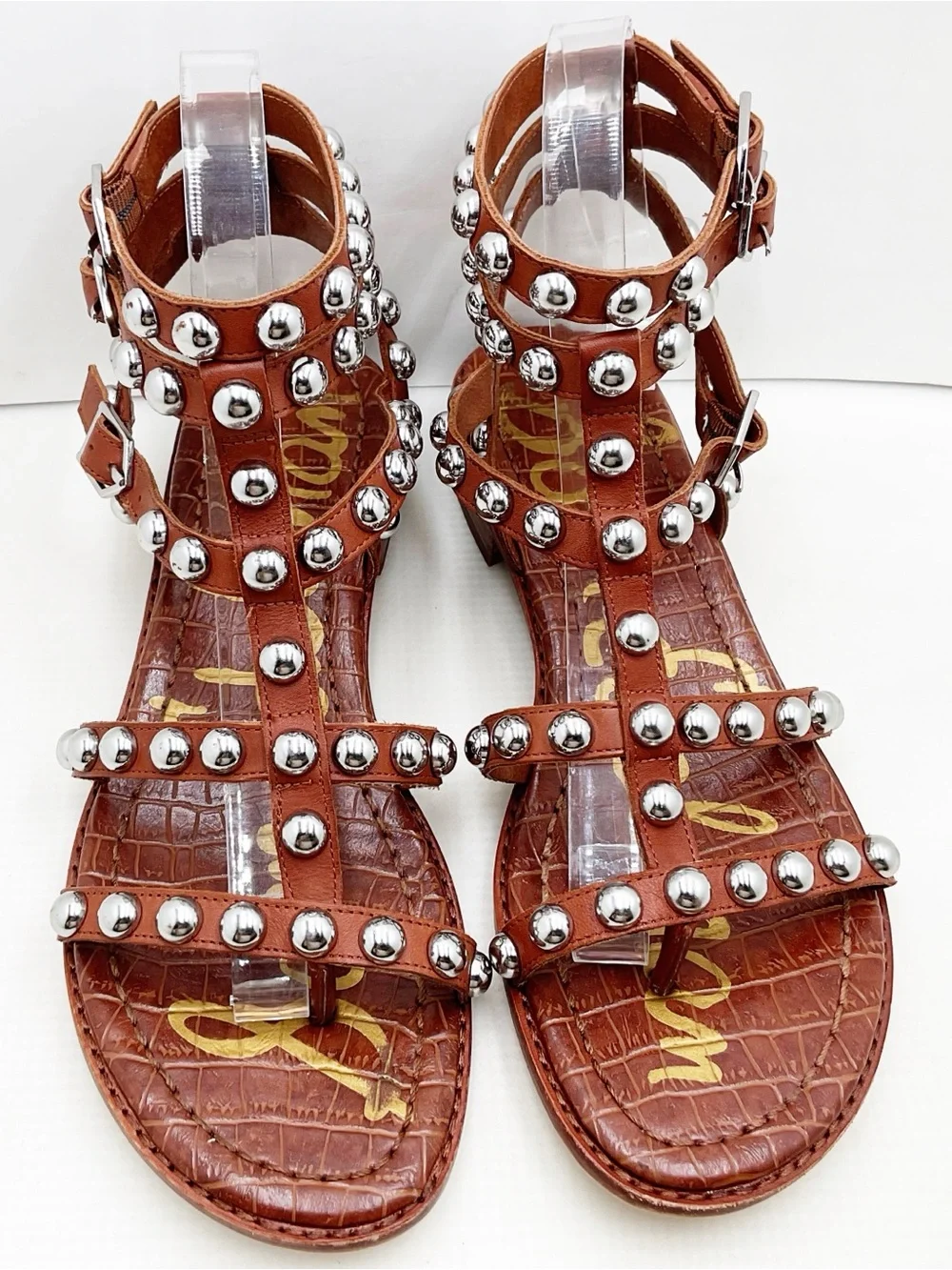 {Sam Edelman} Eavan Studded Gladiator Sandals - Picture 6 of 16